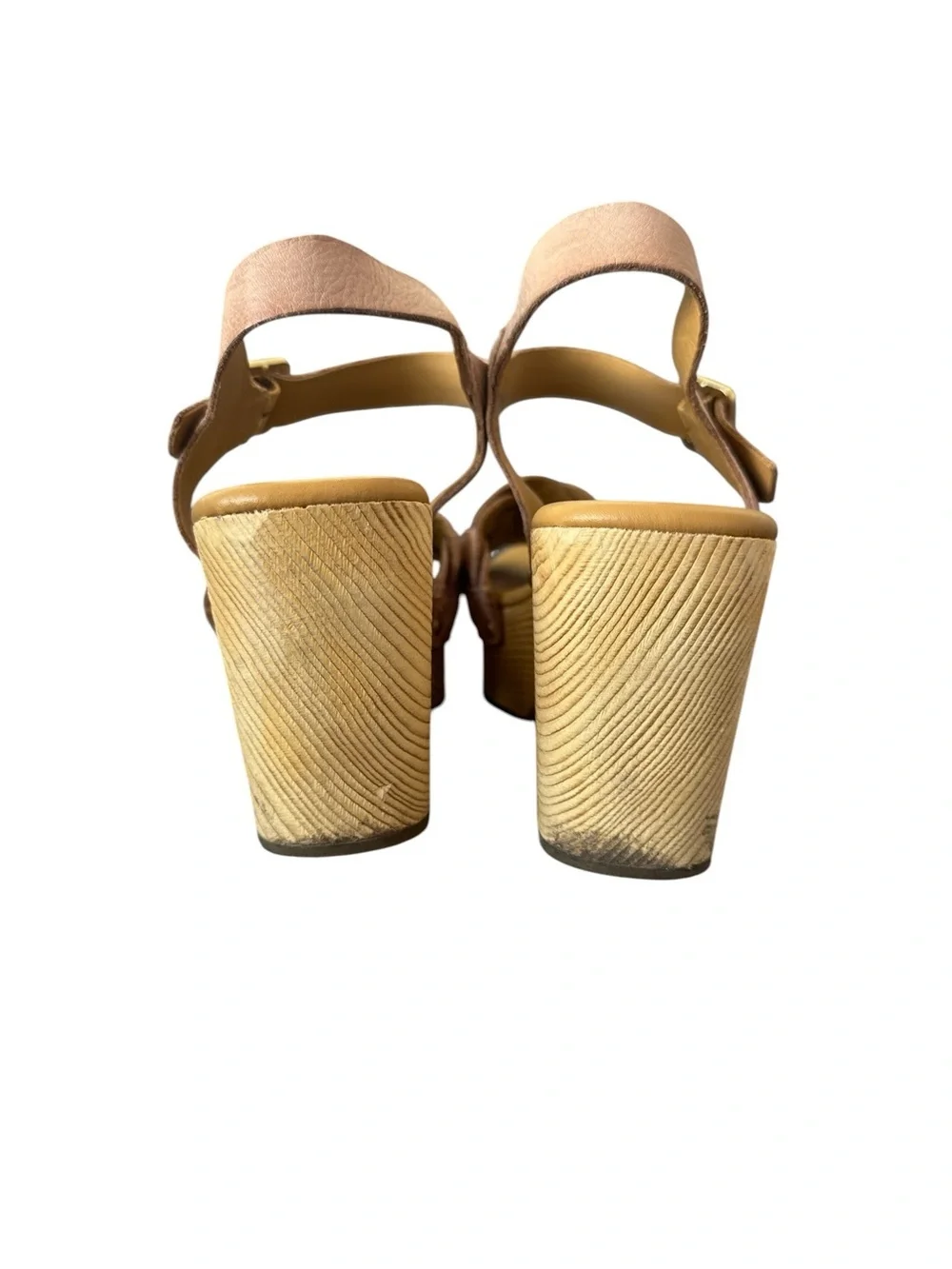 Kork-Ease Walda Platform Clog Heels Leather Sandals Blush Pink Women’s Size 9